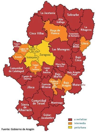 Aragón es la segunda comunidad autónoma española con más porcentaje de superficie situada en el medio rural (95,2%), tan sólo superada por Castilla y León (96,5%).