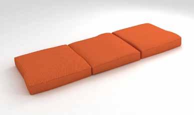 Light and ergonomic, adaptable to your body. Floating cushion.