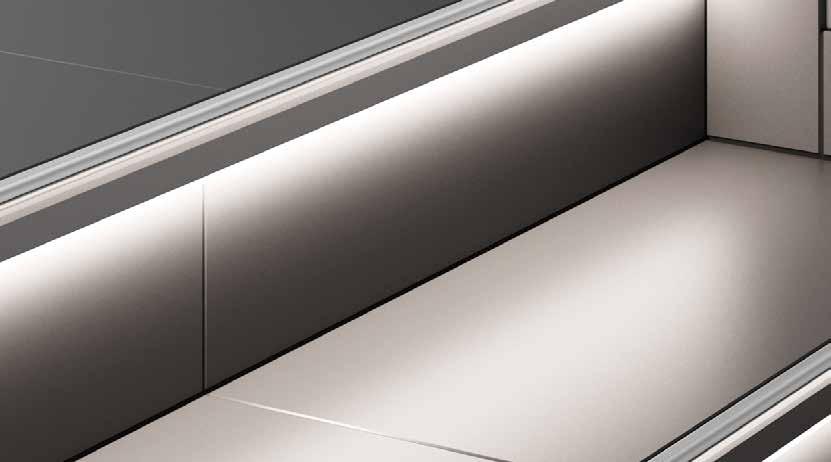 Elegante y seguro Schlüter -LIPROTEC-PB es nuestra solución universal para la iluminación de bordes.