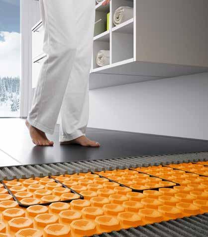 Aplicaciones en suelos: ycalentamiento agradable del pavimento cerámico en salas de estar y baños, como complemento a los sistemas de calefacción tradicional (zonas pies descalzos).