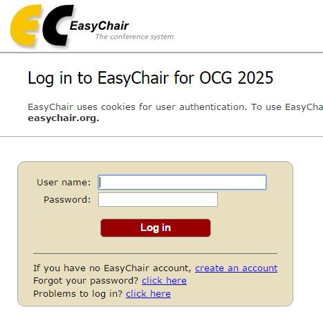 Instructivo paso a paso para cargar documentos en la Plataforma EasyChair 1.