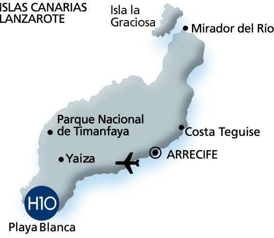 C/ La Maciot, 1 E-35580 Playa Blanca Lanzarote España Tel.: + 34 928 51 71 08 h10.lanzarote.princess@h10hotels.com www.hotelh10lanzaroteprincess.com Información y reservas: Tel.