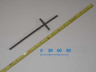 NMX-B-253 (2006) y NMX-B-290 (2006). La longitud de las probetas para los ensayes de tensión fue de 300 mm y, el empalme de alambre se localizó en la parte central de la probeta (fig 4.2a).