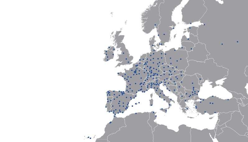 Logística europea: éxito de la red 37 países 409 delegaciones operativas 3.
