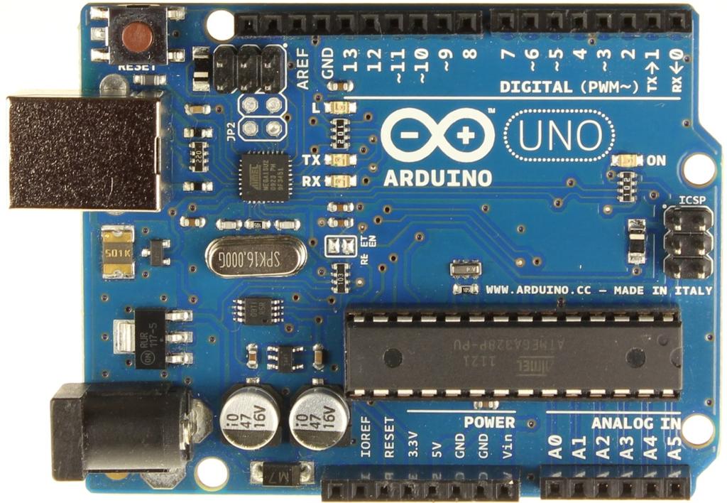 Arduino UNO Especificaciones Microcontrolador Voltaje de funcionamiento Alimentación (recomendada) ATmega328 5V 7 12V Voltaje máximo de entrada(no recomendado) 20V Pines digitales I/O Pines de