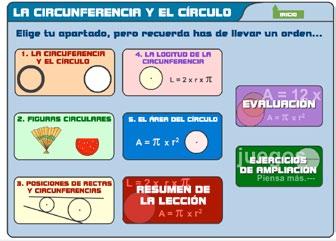 Recursos didácticos que se aportan como anexo La circunferencia y el círculo. http://www. accede-tic.es/circuloycircunferencia/menu. htmlf Anexo 1.