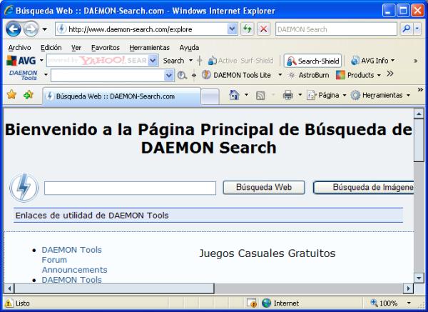 Para lanzar la aplicación haremos doble clic sobre el acceso directo "DAEMON Tools Lite" del Escritorio de nuestro equipo, pasando a mostrarse en la bandeja de sistema de Windows un icono de acceso a