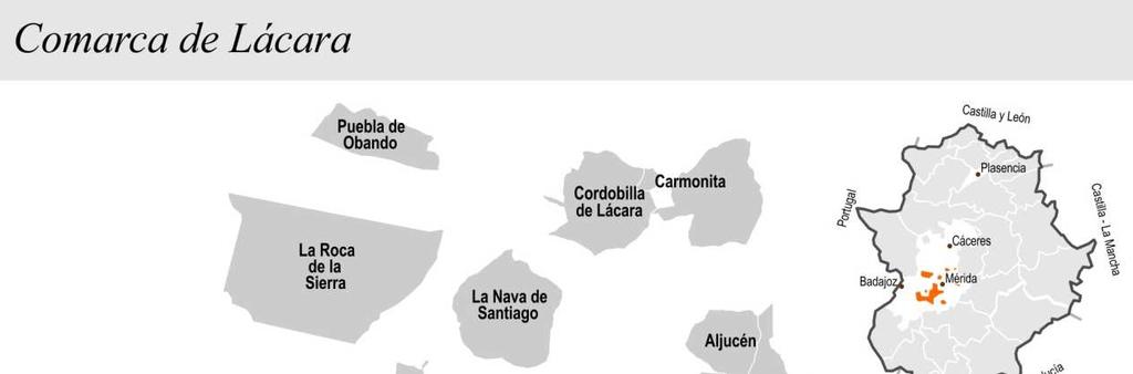 ESTRATEGIA DE DESARROLLO LOCAL PARTICIPATIVO DE LA COMARCA DE LÁCARA. 2014-2020. Relación de términos municipales y entidades locales incluidas.