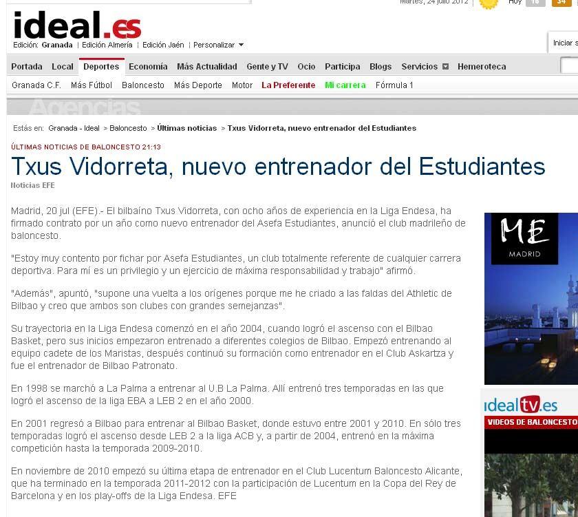 @IDEAL Txus Vidorreta,