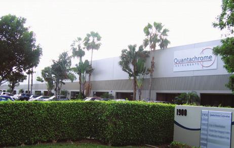 corporate headquarters in Boynton Beach, Florida. Oficina Central Quantachrome Innovadores Mundialmente Reconocidos en el Campo de Materiales Porosos.