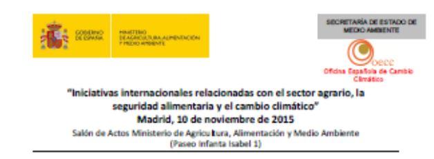 noviembre 2015 - Una jornada pública de presentación del proyecto, Gobierno de Aragón,