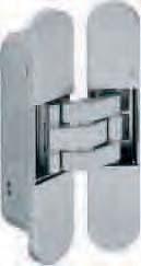 Bisagra de puerta oculta Para puertas interiores-con regulación tridimensional Bisagra de puerta oculta K7080 j 4 4 Material Acabado Referencia Fundición de zinc Cromado mate 927.91.