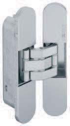 Bisagras para montaje oculto Para puertas interiorescon regulación tridimensional Bisagra de puerta oculta K2000 j Con sistema de cierrapuertas incorporado 4 Referencia 4 Material Acacabado