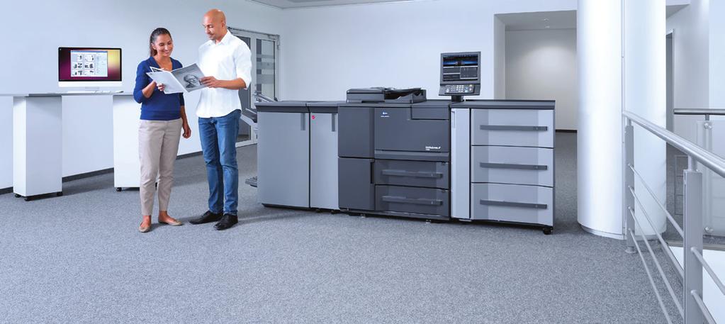 bizhub PRO 1100 Nueva generación de impresoras de gran formato en b/n y color La bizhub PRO 1100 es un sistema de producción asequible pero potente, con una velocidad de 100 páginas A4 por minuto,