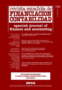 Revistas AECA Revista Española de Financiación y Contabilidad Spanish Journal of Finance and