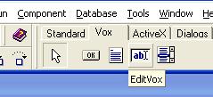 4. Después de haber compilado sin ningún problema el componente aparecerá disponible en la barra de herramientas en la que haya sido incluido (ver figura 3.6).