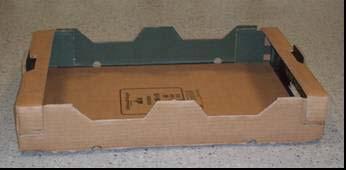 1. Análisis práctico Envases de cartón -Identificación del envase de papel/cartón más representativo: Envase hortofrutícola de cartón ondulado.
