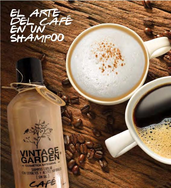 SHAMPOO CABELLO NORMAL A SECO. CAFE La cafeína revitaliza, estimula el crecimiento y fortalece el cabello.