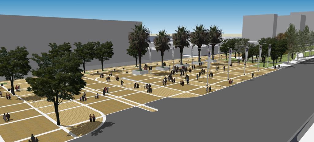 Proyecto Original : Mejoramiento del Parque El Centro Comercial (Jumbo-Easy El Llano) El Plaza Cívica: Ubicada al centro del parque, de