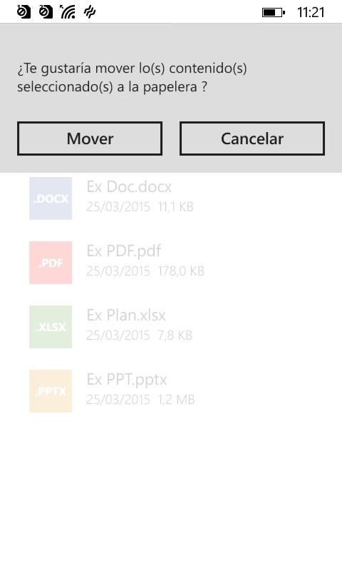 4.5.2 Descargar archivos de Terabox en el Dispositivo Esta opción permite sincronizar los archivos de Terabox almacenándolos en su Dispositivo.