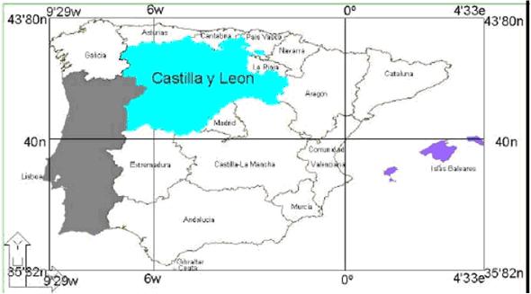 Page 3 of 8 Coordenadas geográficas de la Península Ibérica: Proyecciones.