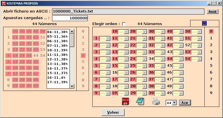 Seleccionar el orden (activamos el check elegir orden): Aquí podremos elegir nosotros que números destino asignamos a cada número origen. 3.