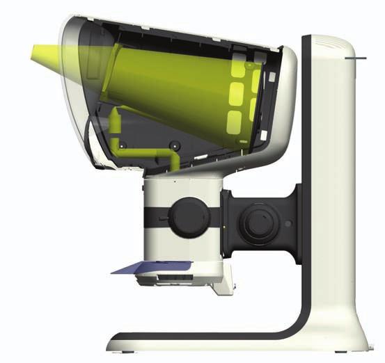 Como funciona Lynx EVO... Dynascope en el interior Lynx EVO utiliza una evolución de la tecnología de proyección óptica sin oculares patentada Dynascope de Vision Engineering.