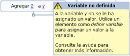 La creación de una variable consta de dos partes : Nombre de variable y valor inicial que tendrá la variable en el proceso.