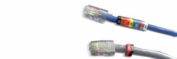 Marcadores tipo clip 4 >> Fabricados en colores para facilitar su lectura (Norma de resistores DIN-IEC 10.89). > Su diseño innovador permite que se sujete fijamente al cable sin deteriorarlo.