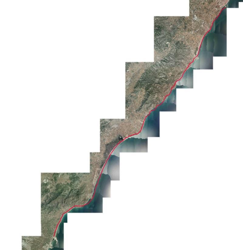 Cases d'alcanar - Límite provincial Industria - Cases d'alcanar Sant Carles - Industria Análisis del transporte costero Ortofotografías L (m) ΔS (m) ΔV (m 3 /m) 0 0 0,0 1273 0