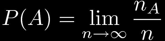 Interpretación frecuentista de probabilidad De este modo para un frecuentista, la definición de probabilidad sería: Definición: si un experimento que está sujeto al azar resulta de n