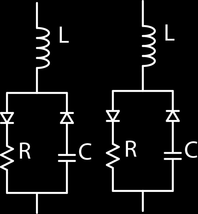 El diodo de potencia Apagado del diodo de potencia Circuito para corriente positiva y