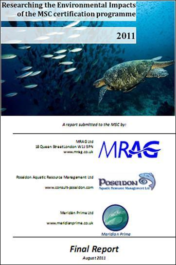 Impacto ambiental del programa MSC Artículo publicado en Reviews in Fisheries Science (2012) Ecolabelling: does it provide real environmental improvements?