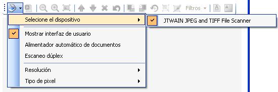 Escanear un documento Para iniciar el proceso de escanear un documento haga clic en el botón que está en la parte superior de la ventana principal del firmador de HAPI.