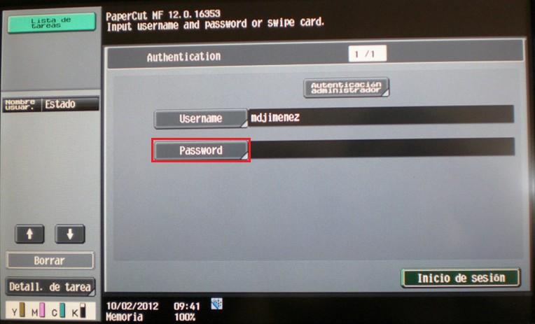 Anexo B Asociar la tarjeta identificativa de la UPM con la cuenta de usuario/anexo B Asociar la tarjeta identificativa de la UPM con la cuenta de usuario También puede ampliar el teclado pulsando en