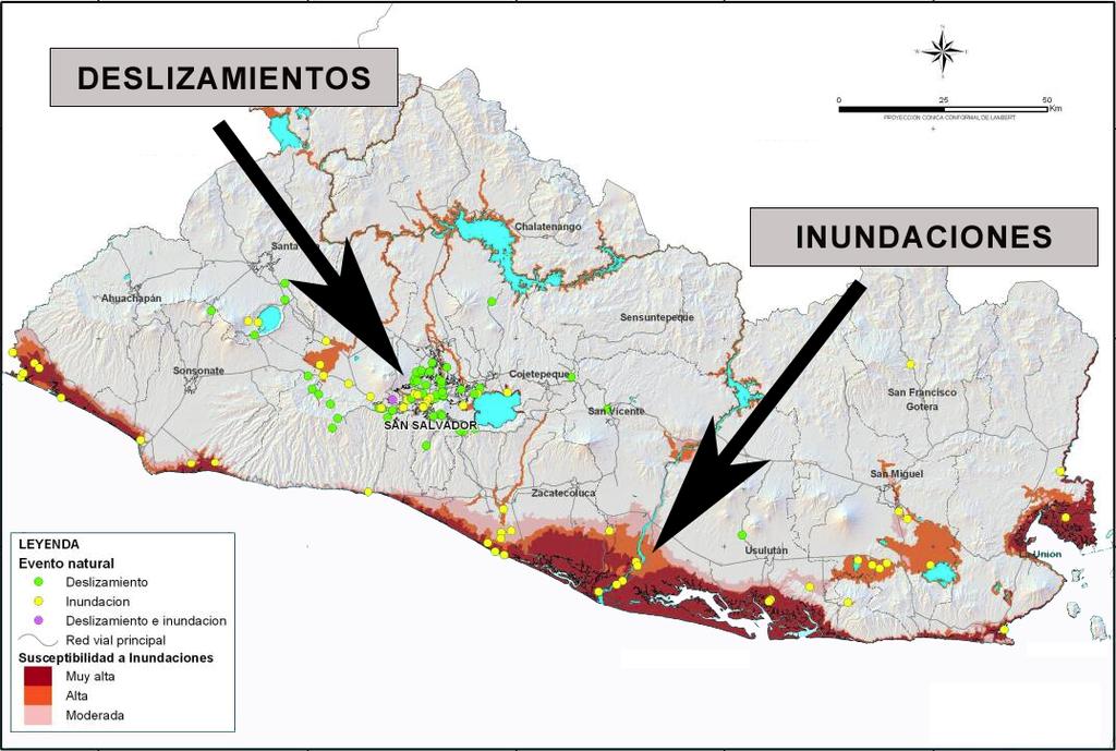 EL SALVADOR: EVENTOS NATURALES,