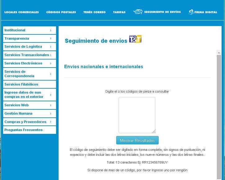 Correo Uruguayo www.correo.