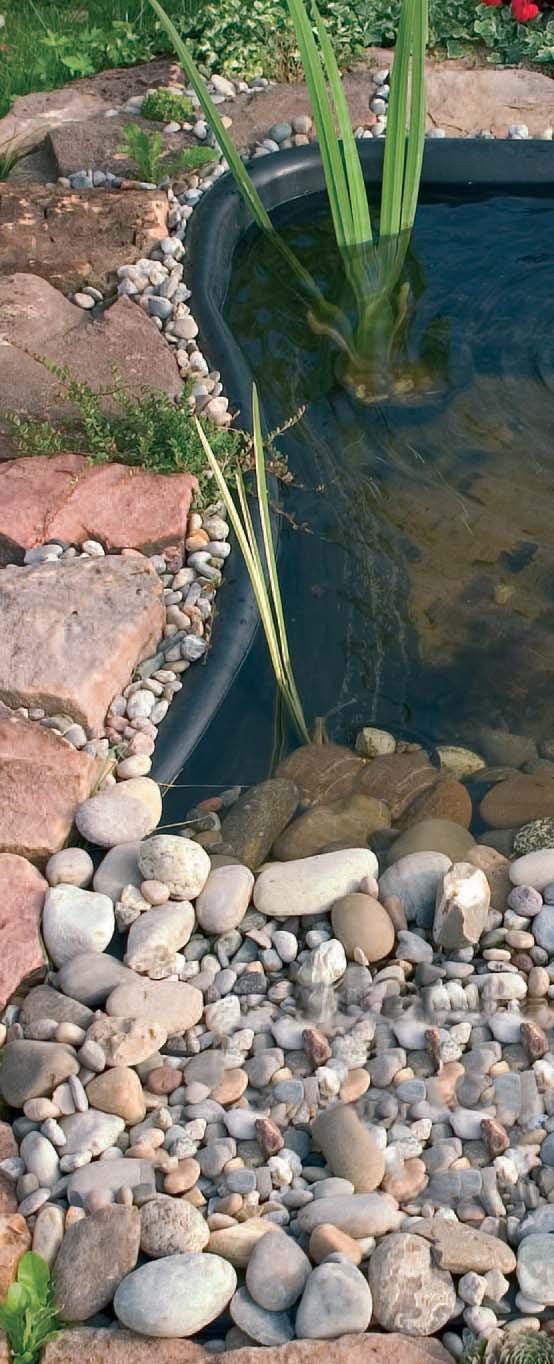 conductos de drenaje para un aporte óptimo de agua a las plantas.