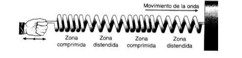 Ondas Transversales. Polarización Son aquellas en las que las partículas vibran perpendicularmente a la dirección de propagación.
