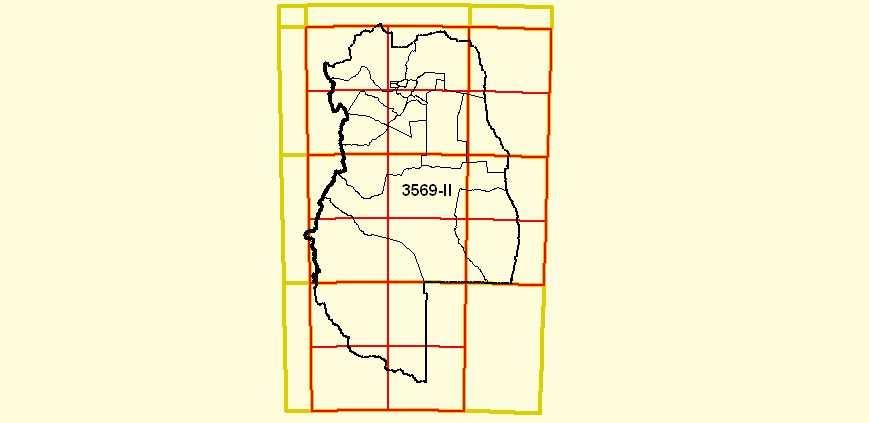 4. Área de trabajo El área de trabajo corresponde al de la carta San Rafael, 3569-II del Instituto Geográfico Nacional de Argentina (IGN), escala 1:250.000.