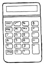 REALIZAR OPERACIONES CON NÚMEROS NATURALES En una calculadora básica nos interesa conocer las siguientes teclas. Teclas numéricas: 0, 1, 2, 3, 4, 5, 6, 7, 8, 9. Teclas de operaciones: +, -, #, ', =.