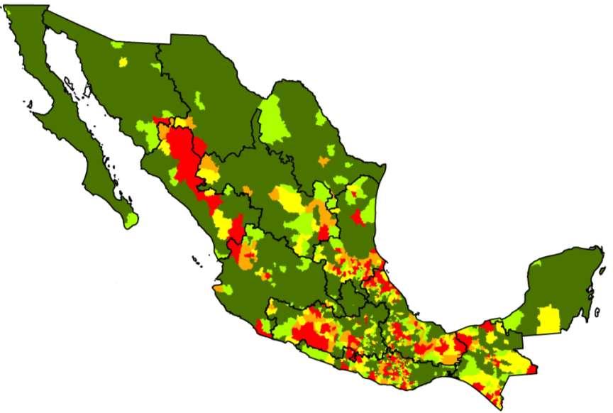 Cobertura de agua potable en México Año 1990 1995 2000 2005 Con base en el II Conteo de 2005