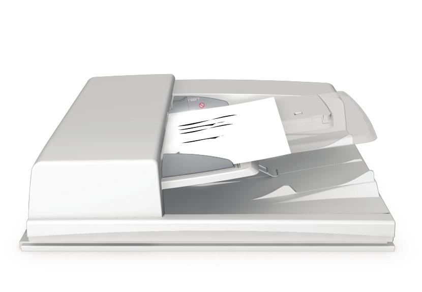 Equipo multifunción Xerox WorkCentre 9/9 Cómo realizar una copia. Coloque los documentos cara arriba en la bandeja de entrada del alimentador automático.