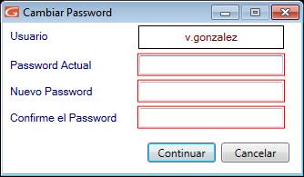 6. - Ingrese el programa con el usuario jefe (password: jefe) y reactive el usuario, para ello haga clic en el módulo Usuario / Parámetros y luego clic en el botón 7.
