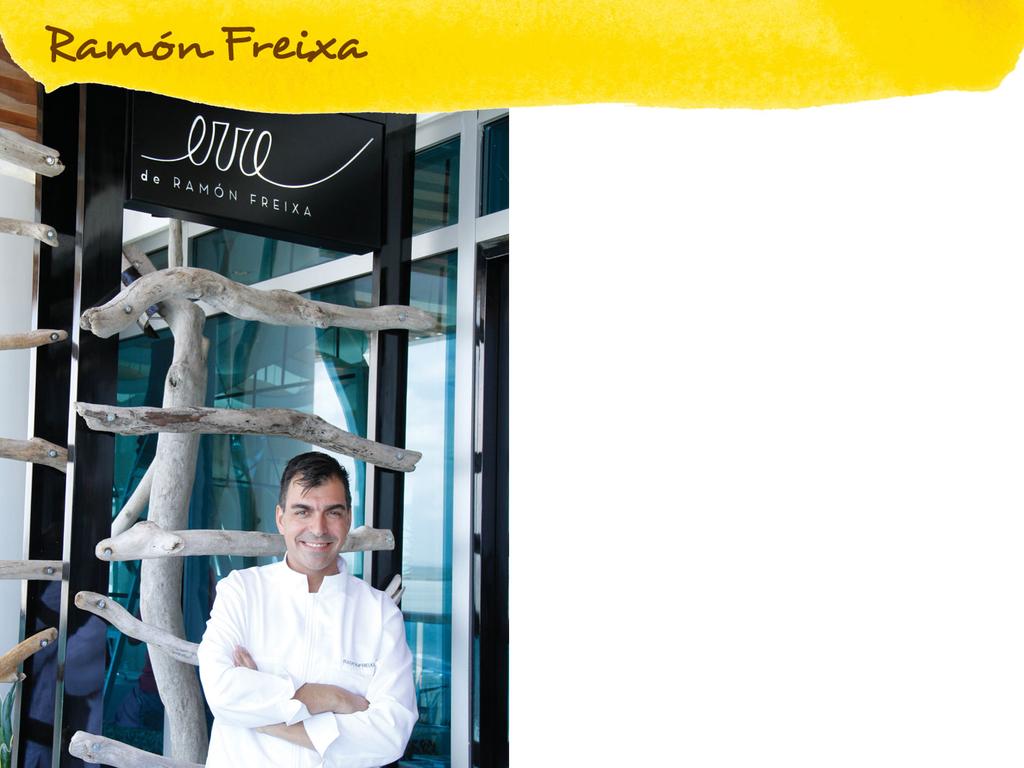Chef Catalán con 2 estrellas Michelin.