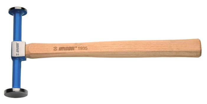 superficie de golpe pulida al brillo mango: madera de nogal, octogonal superficie de golpe: redonda - medida 40 mm A B H 1 2 H 619229 325 8 19.