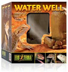 Crea un suministro constante de agua Evita que los reptiles derramen o contaminen el agua Con un diseño que proporciona estabilidad para evitar vuelcos accidentales Apariencia natural Fácil de