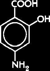 10.1.2.1. ACIDO AMINOSALICÍLICO Fig.10.1.6. Formula química: Ácido aminosalicílico 10.1.2.1.1 ACTIVIDAD ANTIBACTERIANA El ácido aminosalicílico es bacteriostático. In vitro, casi todas las cepas de M.