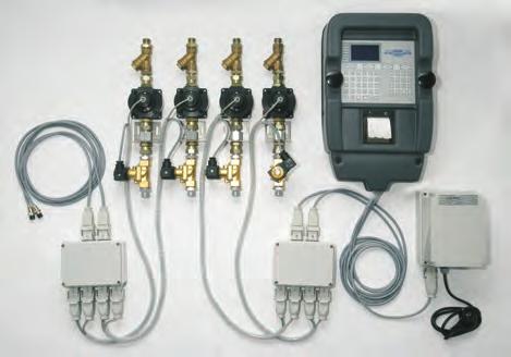 fluid keeper (Cable) Fluid keeper distribuidor Centralita con pantalla y teclado Fluid keeper - impresora Pistola aceite centralita