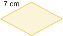 c) Un triángulo de 18 centímetros de base y 10 cm de